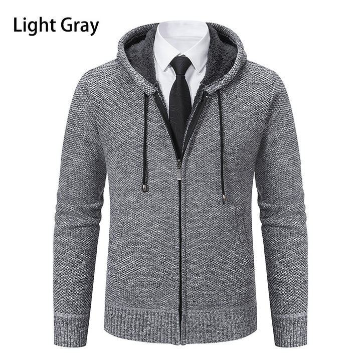 Herren Strickjacke mit modernem Schnitt und praktischem Reißverschluss Echoarchiv