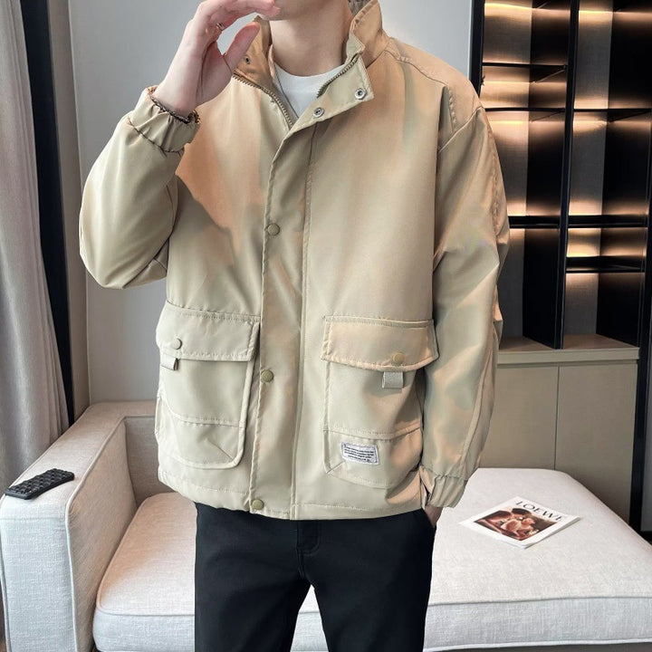 Unisex modische Utility-Jacke mit hohem Kragen Echoarchiv