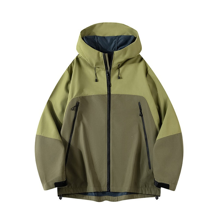 Herren Hybrid-Softshelljacke mit Kapuze, atmungsaktivem Fleece-Innenfutter & verdeckten Reißverschlusstaschen Echoarchiv