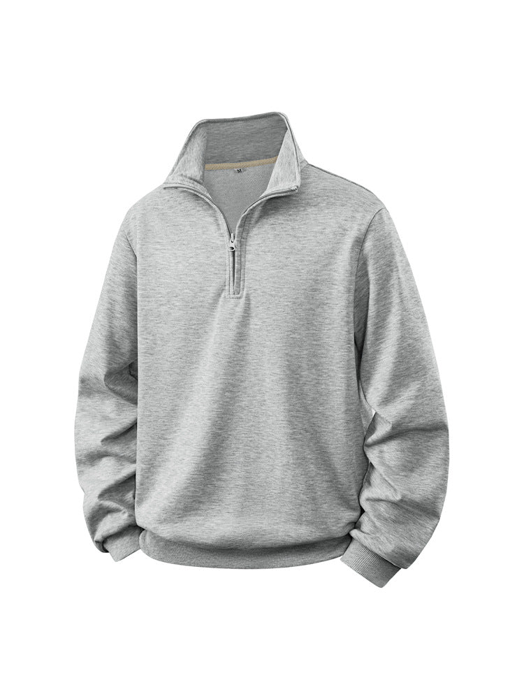 Herren Halbzip-Sweatshirt mit Stehkragen und Rippbündchen Echo Archiv
