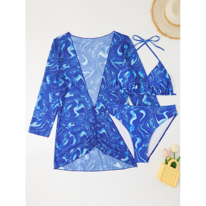 Damen Badeanzug mit innovativem Cut-Out-Design und langem Ärmel Echo Archiv