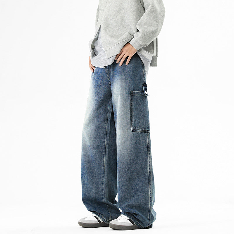 Herren lässige und weit geschnittene Cargo-Jeans Echoarchiv