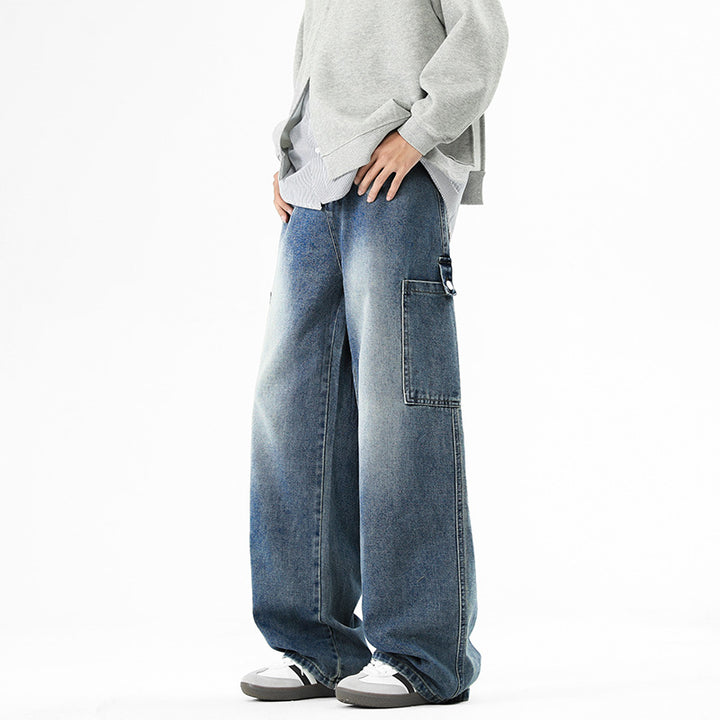Herren lässige und weit geschnittene Cargo-Jeans Echoarchiv