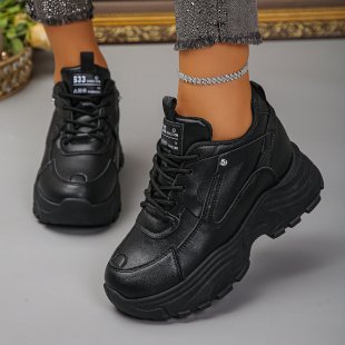 Damen Chunky‑Plateau‑Sneaker mit skulpturierter Profilsohle und gepolstertem Schaft Echoarchiv