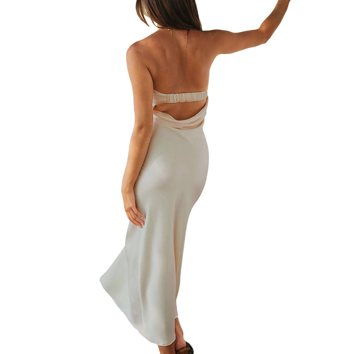 Damen Langschaftkleid aus edlem Satin Echo Archiv