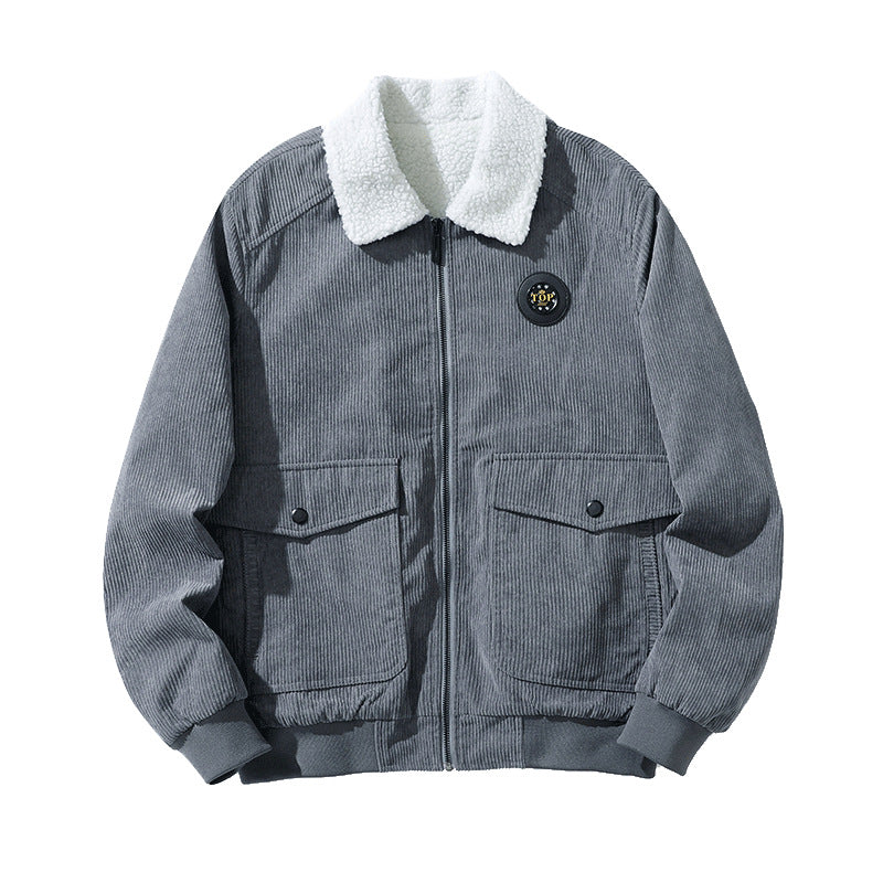 Herren stylische Übergangsjacke mit warmem Fleece-Innenfutter Echoarchiv