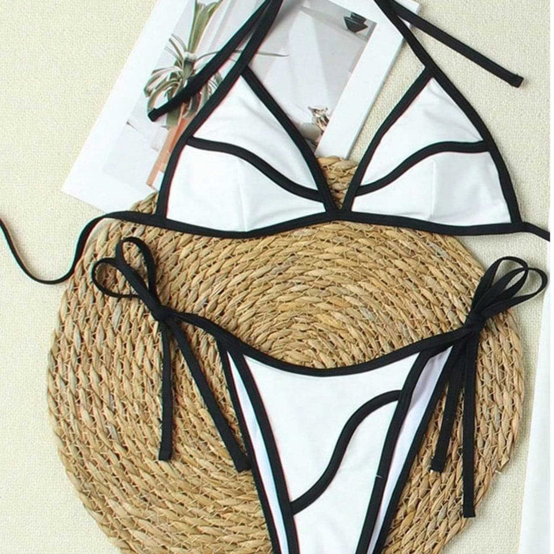 Damen Triangel-Bikini mit modischen Kontrasten – Maréssa