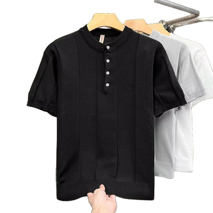 Herren Elegantes Strickshirt – Norvane
