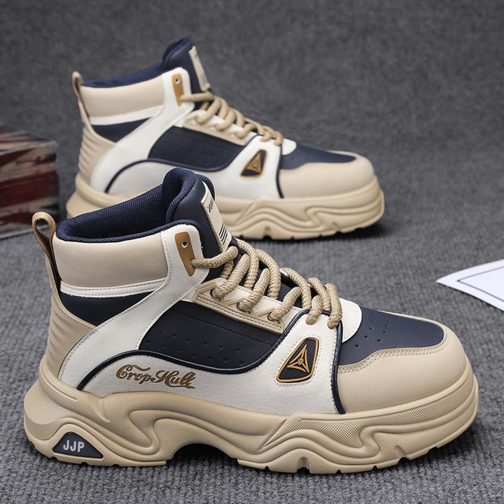 Herren High-Top City-Plateau-Sneaker mit skulpturierter Wellenlaufsohle, gepolstertem Knöchelkragen und griffiger Offroad-Traktion Echo Archiv