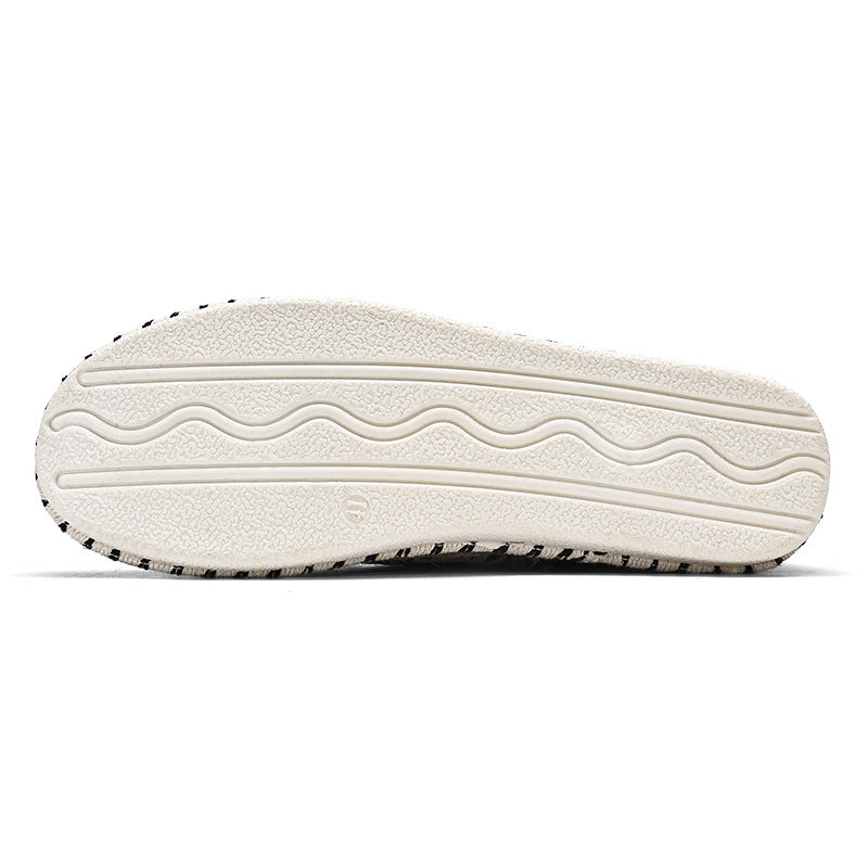 Unisex Espadrille-Sneaker mit geflochtenem Jutemittelsohle und ethnischem Webmuster Echoarchiv