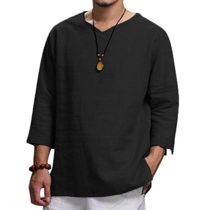 Herren lässiges Langarmshirt aus hochwertiger Baumwolle Echoarchiv
