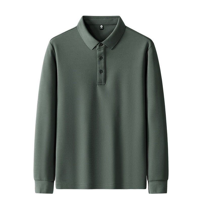 Damen Poloshirt mit langem Arm und Knopfdetails Echo Archiv
