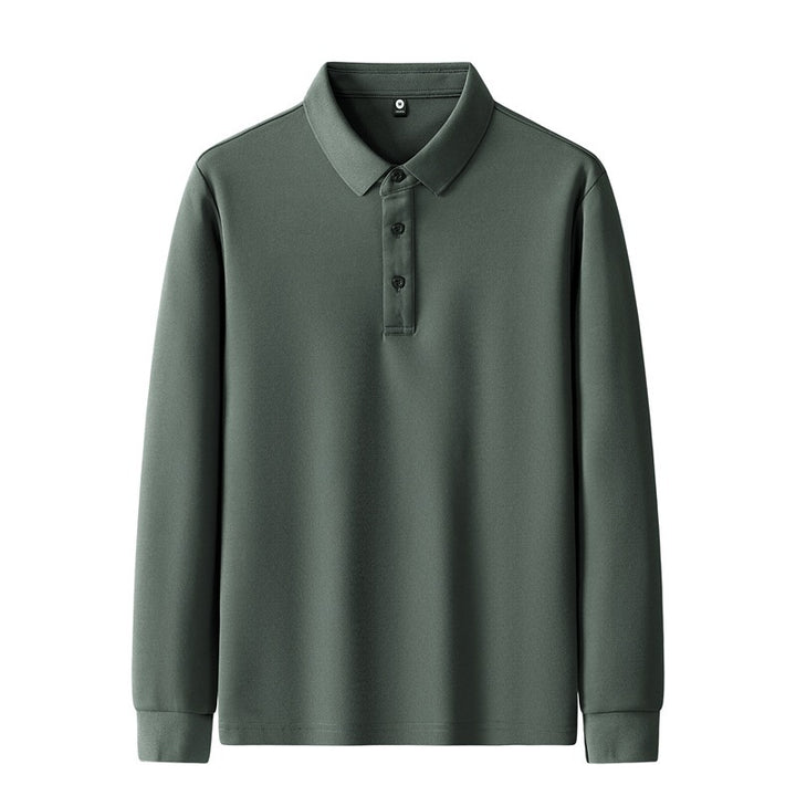 Damen Poloshirt mit langem Arm und Knopfdetails Echo Archiv