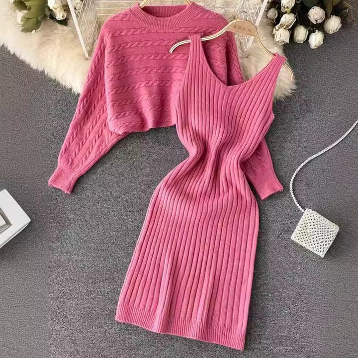 Damen Strickkleid- und Pullover-Set Echo Archiv