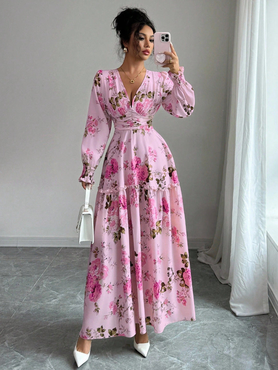 Damen Maxikleid mit floralen Details Echo Archiv