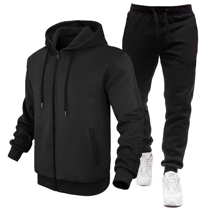 Herren Sportlicher Hoodie- und Jogginganzug mit Fleece-Futter und praktischen Taschen Echoarchiv