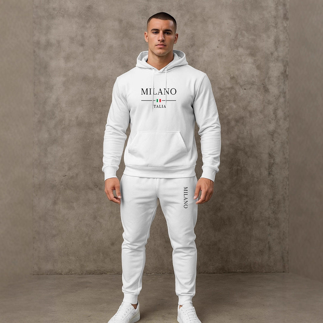 Herren Sportlicher Hoodie und Jogginghose Set Echoarchiv
