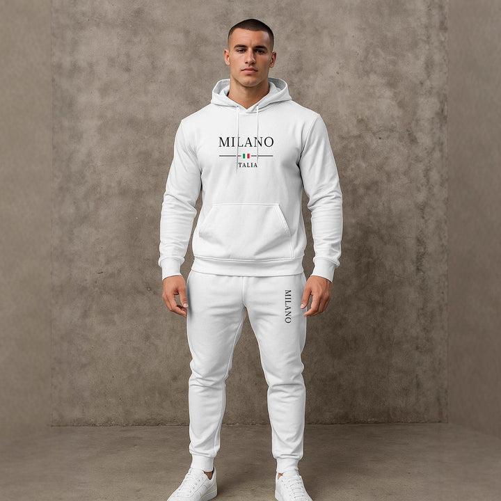Herren Sportlicher Hoodie und Jogginghose Set Echoarchiv