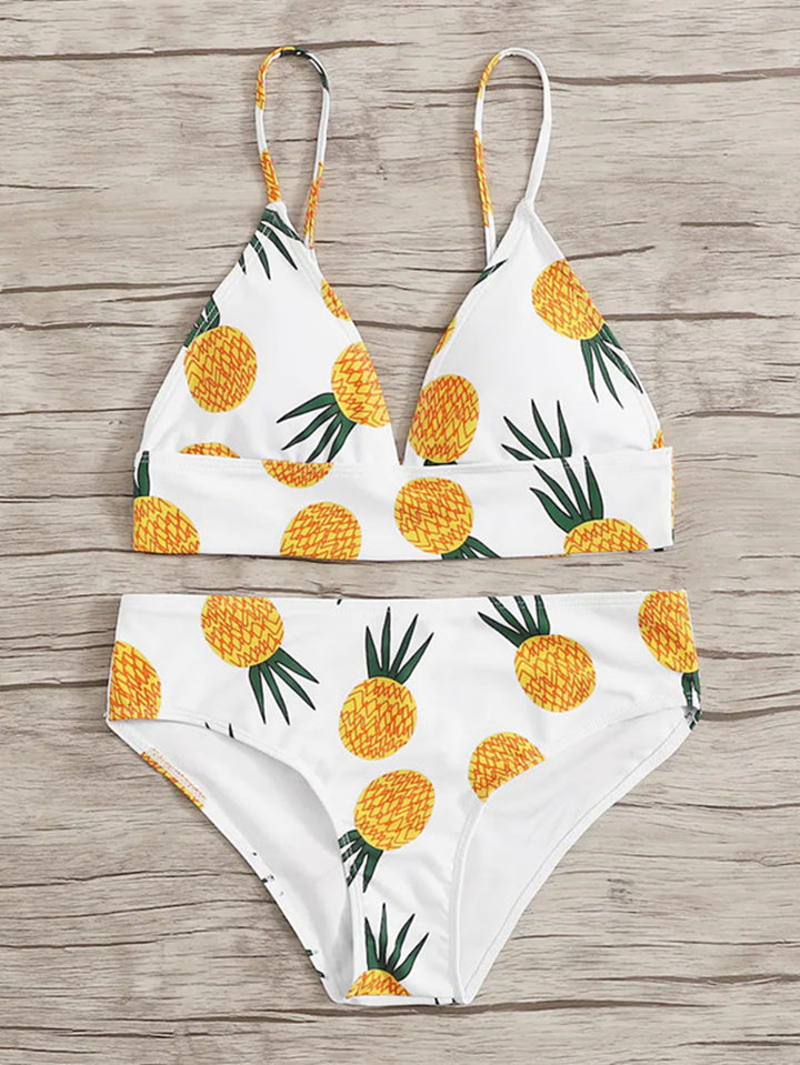 Damen Bikini-Set mit fruchtigem Ananas-Design Echo Archiv