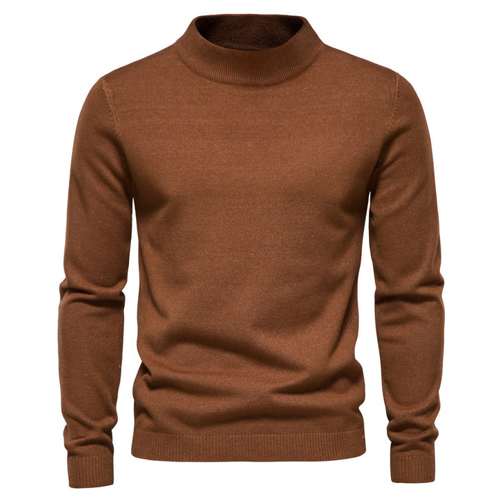 Herren eleganter Rollkragenpullover aus feiner Wolle Echoarchiv