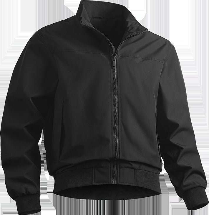 Herren lässige Übergangsjacke mit elastischen Bündchen und praktischen Taschen Echoarchiv