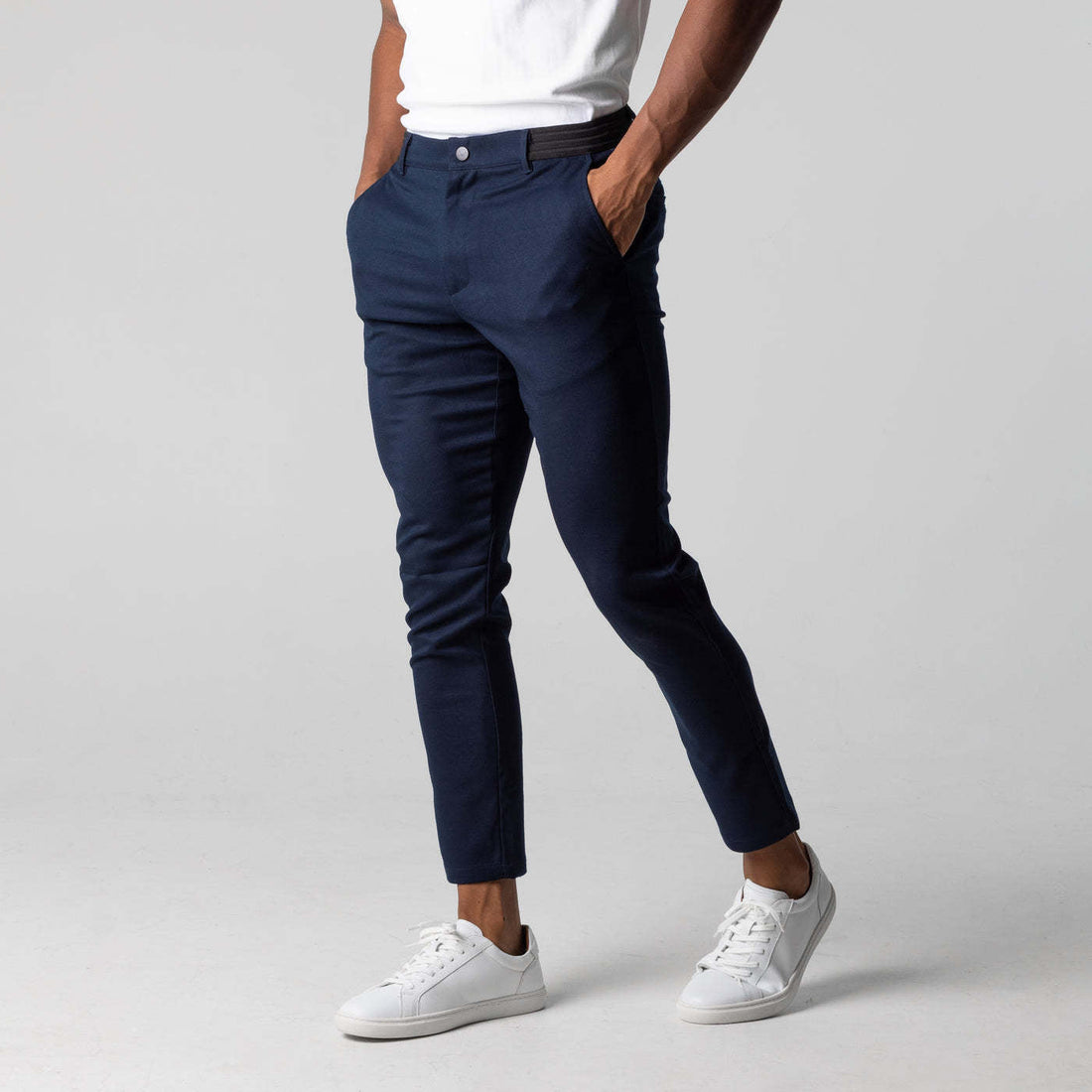 Herren Chinohose Slim Fit mit elastischem Bund – Alveron