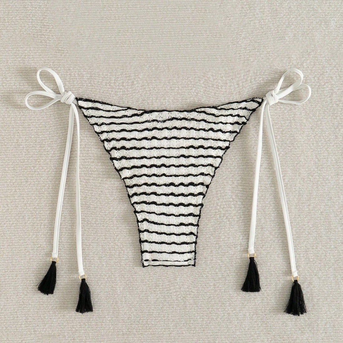Damen Triangel-Bikini mit verspieltem Streifenmuster – Maréssa