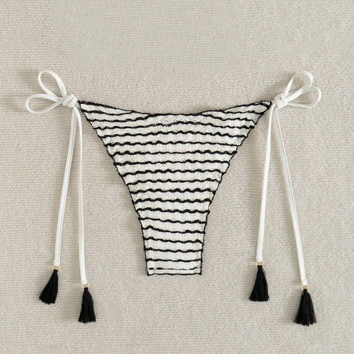 Damen Triangel-Bikini mit verspieltem Streifenmuster Echo Archiv