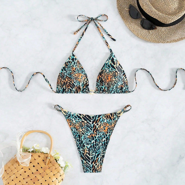 Damen Triangel-Bikini mit exotischem Tiermuster Echo Archiv