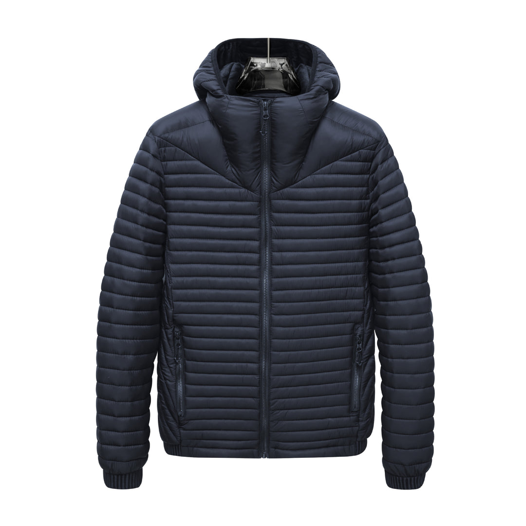 Herren Leichte Steppjacke mit Kapuze Echo Archiv