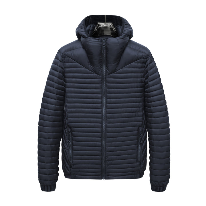 Herren Leichte Steppjacke mit Kapuze Echo Archiv