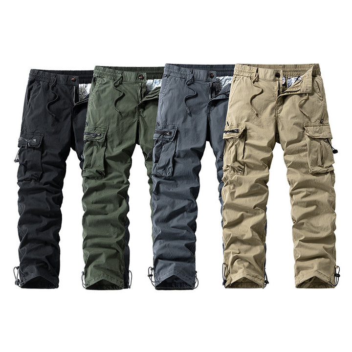 Herren Robuste Cargo‑Hose im Tactical‑Utility‑Stil mit elastischem Bund und Multifachtaschen Echo Archiv