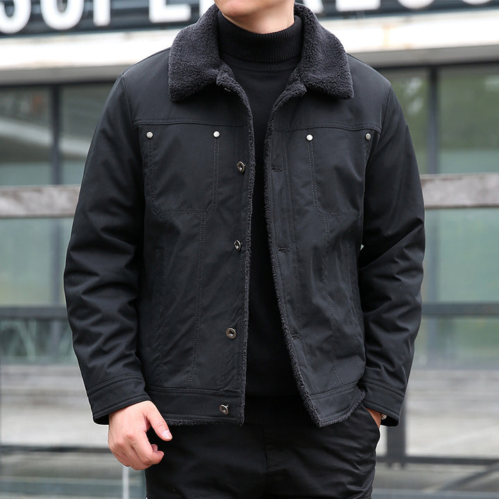 Herren Lässige Jacke mit Teddyfutter Echo Archiv