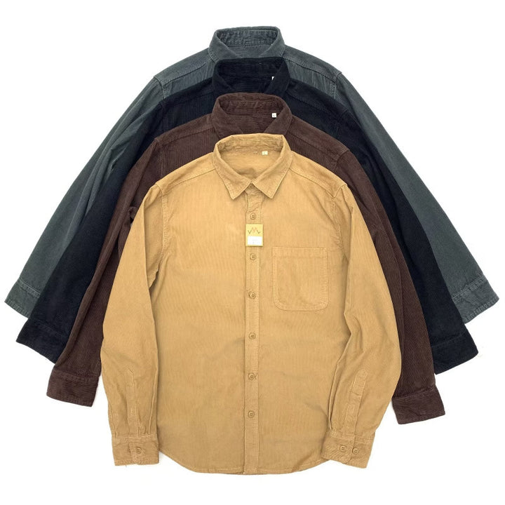 Herren Lässige Kord-Hemdjacke – Taviero