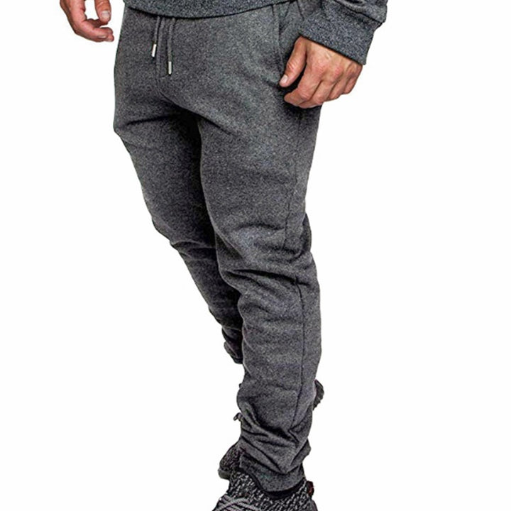 Herren Tapered Sweatpants aus Baumwollmix mit elastischem Bund, Tunnelzug und gerippten Bündchen Echo Archiv