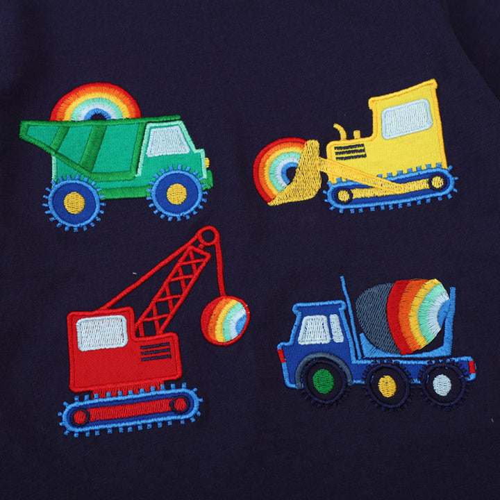Jungen T-Shirt mit buntem Baustellenmotiv Echo Archiv