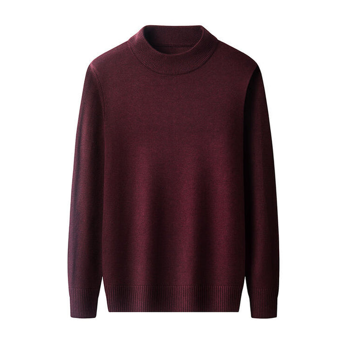 Herren eleganter Pullover mit hochgeschlossenem Kragen Echoarchiv
