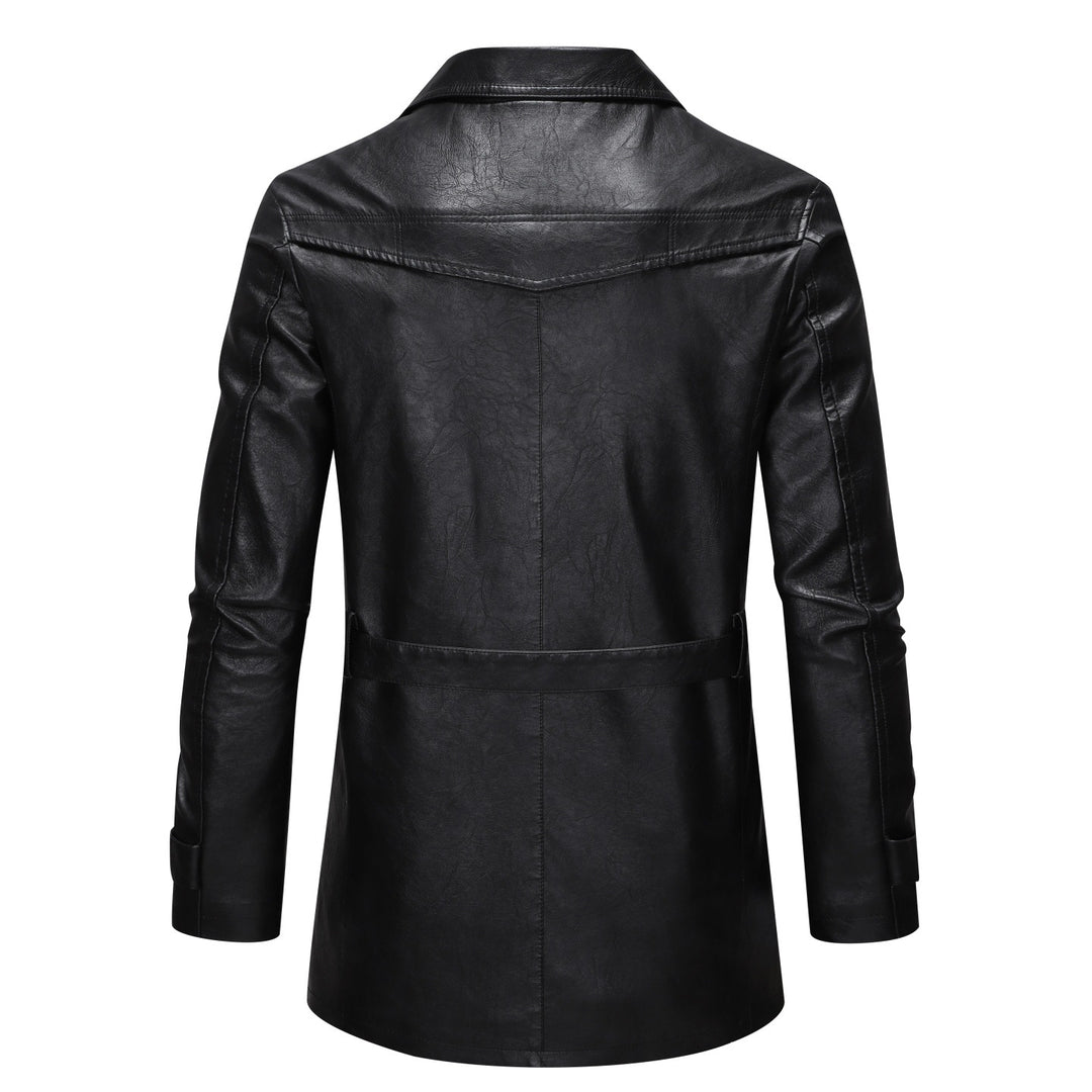 Herren elegante Lederblazerjacke Echoarchiv