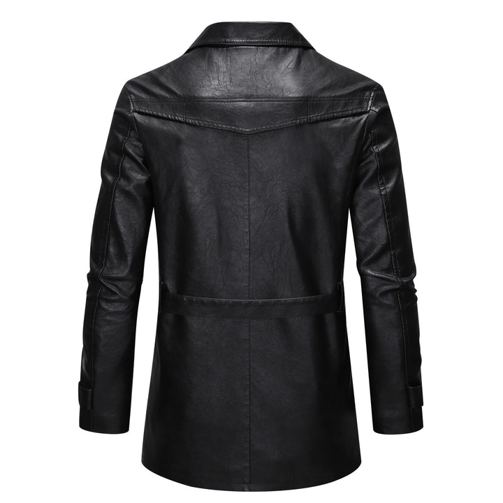 Herren elegante Lederblazerjacke Echoarchiv