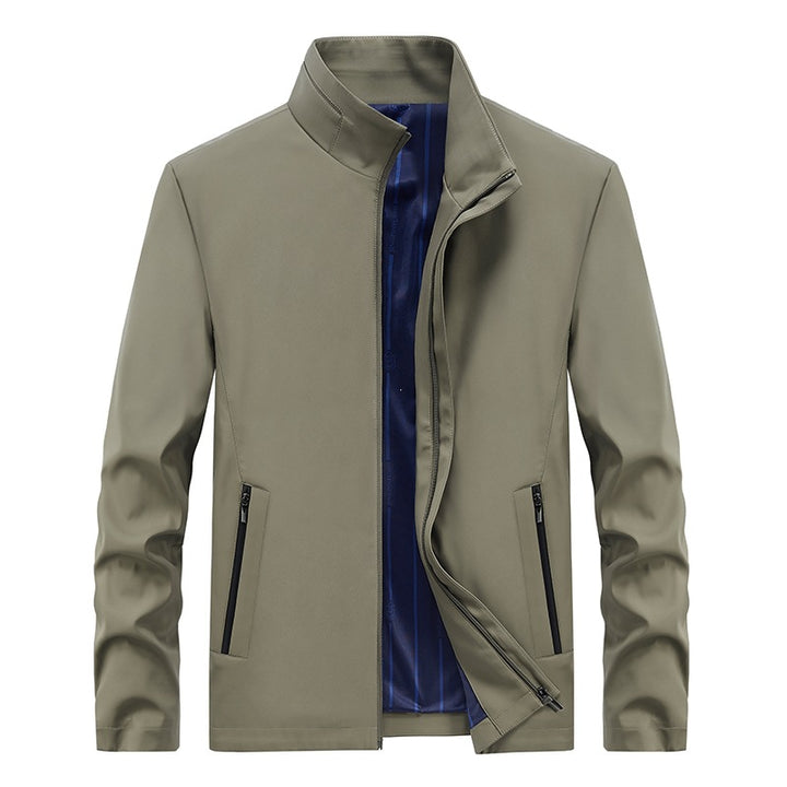 Herren Urbaner Softshell-Übergangsblouson mit Stehkragen, verdecktem Reißverschluss & feinem Innenfutter Echoarchiv