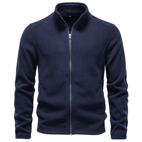 Herren Fleecejacke mit Stehkragen und durchgehendem Reißverschluss Echoarchiv