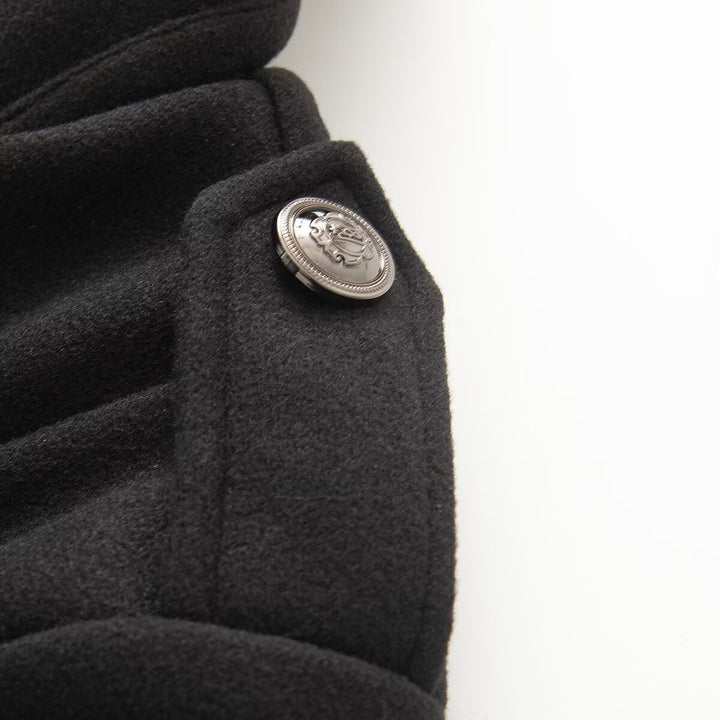 Damen Kurzer Militärisch inspirierter Blouson mit Stehkragen Zierkordeln und Metallknopfleiste Echo Archiv