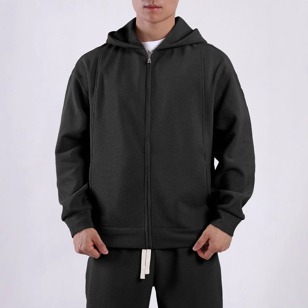 Herren Freizeitjacke mit strukturiertem Design und praktischen Taschen Echoarchiv