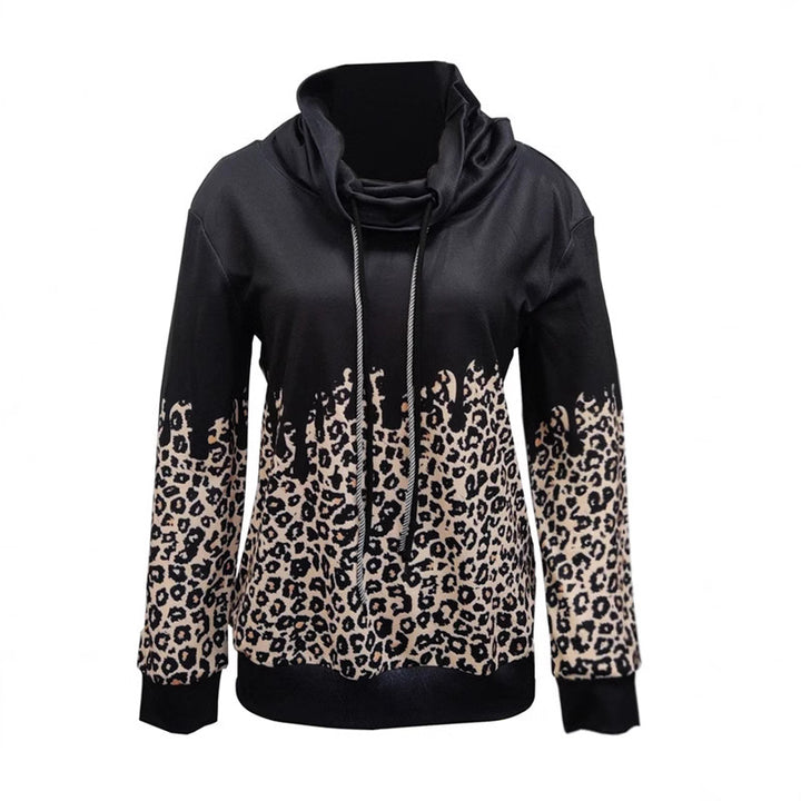 Damen Kapuzenpullover mit Leoparden-Print und Tropfen‑Effekt – Avérine