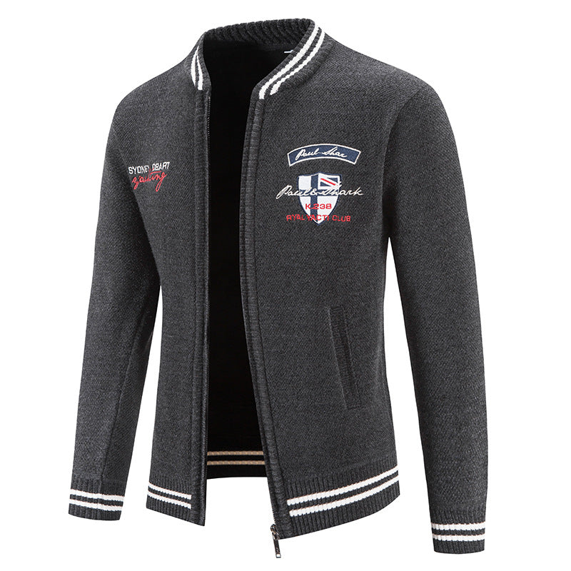 Herren sportliche Strickjacke mit vielseitigem Design Echoarchiv