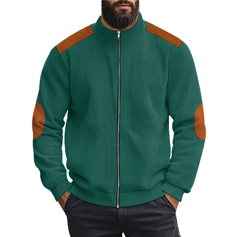 Herren Sportliche Zip-Jacke mit Taschen Echoarchiv