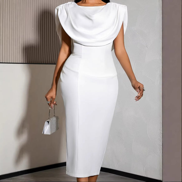 Damen Etuikleid mit eleganter Drapierung Echo Archiv
