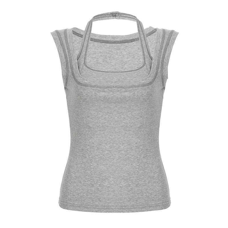 Damen Funktions-Tanktop mit doppeltem Trägersystem und atmungsaktivem Stoff Echo Archiv