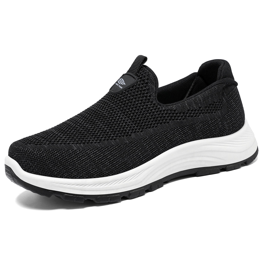 Damen nan nahtloser Strick-Comfort Slip-On Sneaker mit elastischem Einstieg und stoßdämpfender EVA-Zwischensohle Echo Archiv