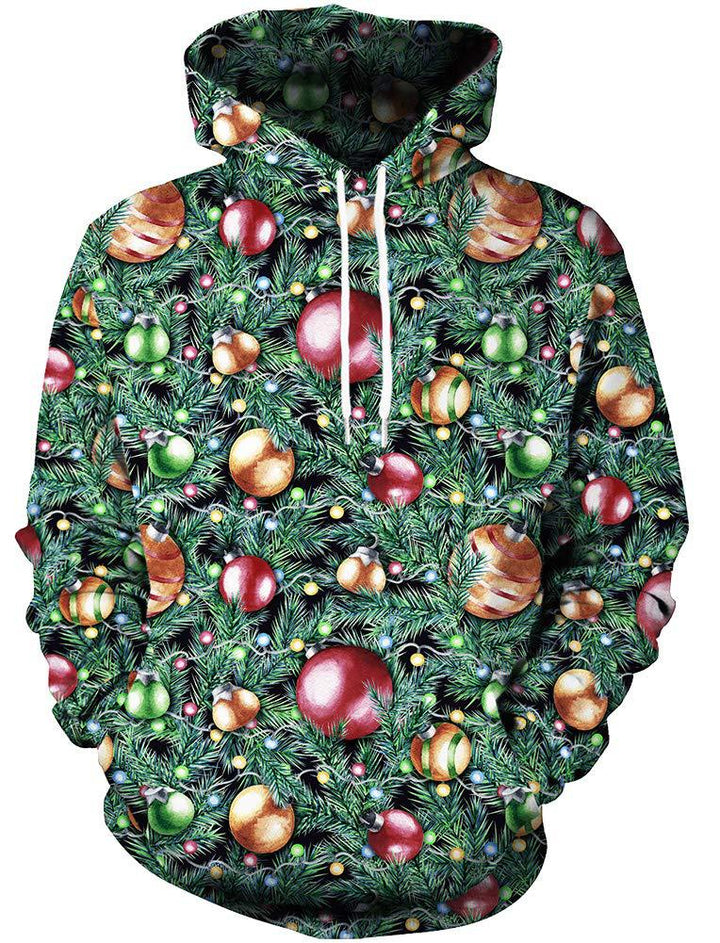 Damen Lustiger Kapuzenpullover mit weihnachtlichem DJ-Motiv Echoarchiv